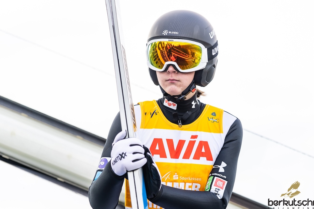 23.10.2026, Vogtland Arena, Klingenthal, GER, FIS Weltcup Ski Sprung, Sommer Grand Prix, Klingenthal, Damen, Einzelbewerb, Qualifikation, im Bild Ema Klinec (SLO) // Ema Klinec (SLO) during the qualification for the women individual competition of Ski Jumping Summer Grand Prix of the FIS Ski Jumping World Cup in Klingenthal, Germany on 2026/10/23. EXPA Pictures © 2026, PhotoCredit: EXPA/ Tadeusz Mieczynski