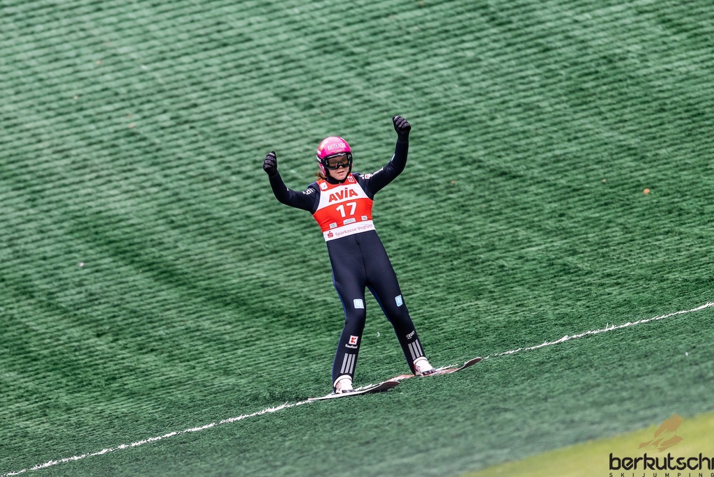 23.10.2026, Vogtland Arena, Klingenthal, GER, FIS Weltcup Ski Sprung, Sommer Grand Prix, Klingenthal, Damen, Einzelbewerb, Qualifikation, im Bild Agnes Reisch (GER) // Agnes Reisch (GER) during the qualification for the women individual competition of Ski Jumping Summer Grand Prix of the FIS Ski Jumping World Cup in Klingenthal, Germany on 2026/10/23. EXPA Pictures © 2026, PhotoCredit: EXPA/ Tadeusz Mieczynski