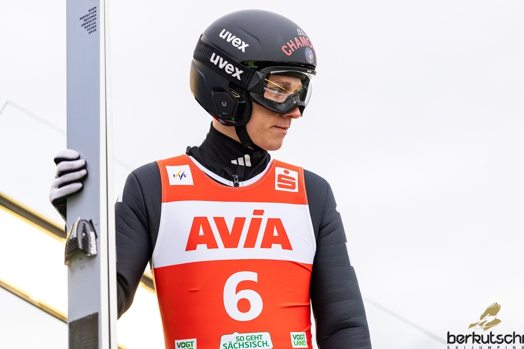 23.10.2026, Vogtland Arena, Klingenthal, GER, FIS Weltcup Ski Sprung, Sommer Grand Prix, Klingenthal, Herren, Einzelbewerb, Qualifikation, im Bild Ari Repellin (FRA) // Ari Repellin (FRA) during the qualification for the men individual competition of Ski Jumping Summer Grand Prix of the FIS Ski Jumping World Cup in Klingenthal, Germany on 2026/10/23. EXPA Pictures © 2026, PhotoCredit: EXPA/ Tadeusz Mieczynski