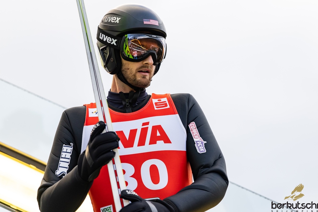 23.10.2026, Vogtland Arena, Klingenthal, GER, FIS Weltcup Ski Sprung, Sommer Grand Prix, Klingenthal, Herren, Einzelbewerb, Qualifikation, im Bild Kevin Bickner (USA) // Kevin Bickner (USA) during the qualification for the men individual competition of Ski Jumping Summer Grand Prix of the FIS Ski Jumping World Cup in Klingenthal, Germany on 2026/10/23. EXPA Pictures © 2026, PhotoCredit: EXPA/ Tadeusz Mieczynski