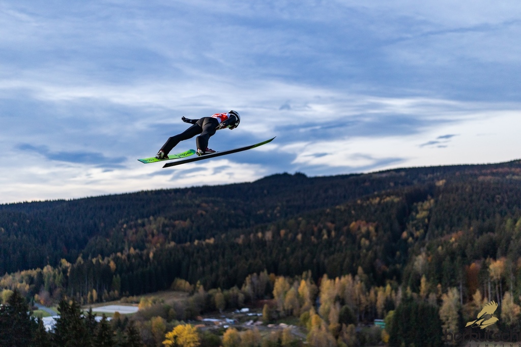 23.10.2026, Vogtland Arena, Klingenthal, GER, FIS Weltcup Ski Sprung, Sommer Grand Prix, Klingenthal, Herren, Einzelbewerb, Qualifikation, im Bild Svyatoslav Nazarenko (KAZ) // Svyatoslav Nazarenko (KAZ) during the qualification for the men individual competition of Ski Jumping Summer Grand Prix of the FIS Ski Jumping World Cup in Klingenthal, Germany on 2026/10/23. EXPA Pictures © 2026, PhotoCredit: EXPA/ Tadeusz Mieczynski