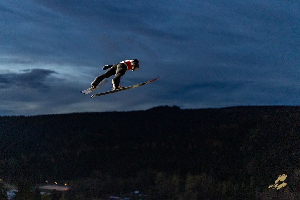 23.10.2026, Vogtland Arena, Klingenthal, GER, FIS Weltcup Ski Sprung, Sommer Grand Prix, Klingenthal, Herren, Einzelbewerb, Qualifikation, im Bild Valentin Foubert (FRA) // Valentin Foubert (FRA) during the qualification for the men individual competition of Ski Jumping Summer Grand Prix of the FIS Ski Jumping World Cup in Klingenthal, Germany on 2026/10/23. EXPA Pictures © 2026, PhotoCredit: EXPA/ Tadeusz Mieczynski