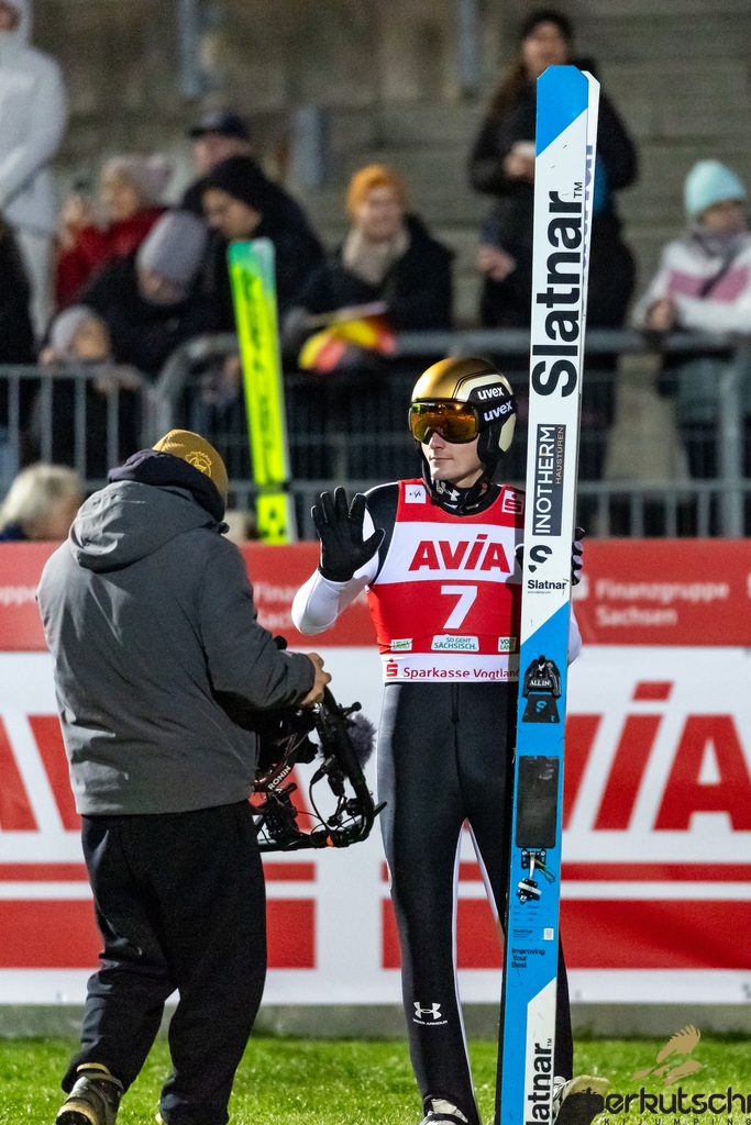 23.10.2026, Vogtland Arena, Klingenthal, GER, FIS Weltcup Ski Sprung, Sommer Grand Prix, Klingenthal, Herren, Einzelbewerb, Qualifikation, im Bild Domen Prevc (SLO) // Domen Prevc (SLO) during the qualification for the men individual competition of Ski Jumping Summer Grand Prix of the FIS Ski Jumping World Cup in Klingenthal, Germany on 2026/10/23. EXPA Pictures © 2026, PhotoCredit: EXPA/ Tadeusz Mieczynski