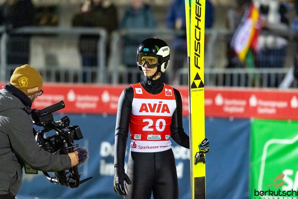 23.10.2026, Vogtland Arena, Klingenthal, GER, FIS Weltcup Ski Sprung, Sommer Grand Prix, Klingenthal, Herren, Einzelbewerb, Qualifikation, im Bild Svyatoslav Nazarenko (KAZ) // Svyatoslav Nazarenko (KAZ) during the qualification for the men individual competition of Ski Jumping Summer Grand Prix of the FIS Ski Jumping World Cup in Klingenthal, Germany on 2026/10/23. EXPA Pictures © 2026, PhotoCredit: EXPA/ Tadeusz Mieczynski