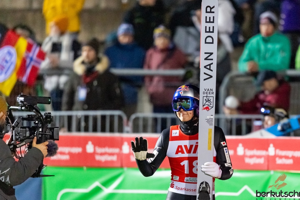 23.10.2026, Vogtland Arena, Klingenthal, GER, FIS Weltcup Ski Sprung, Sommer Grand Prix, Klingenthal, Herren, Einzelbewerb, Qualifikation, im Bild Ryoyu Kobayashi (JPN) // Ryoyu Kobayashi (JPN) during the qualification for the men individual competition of Ski Jumping Summer Grand Prix of the FIS Ski Jumping World Cup in Klingenthal, Germany on 2026/10/23. EXPA Pictures © 2026, PhotoCredit: EXPA/ Tadeusz Mieczynski