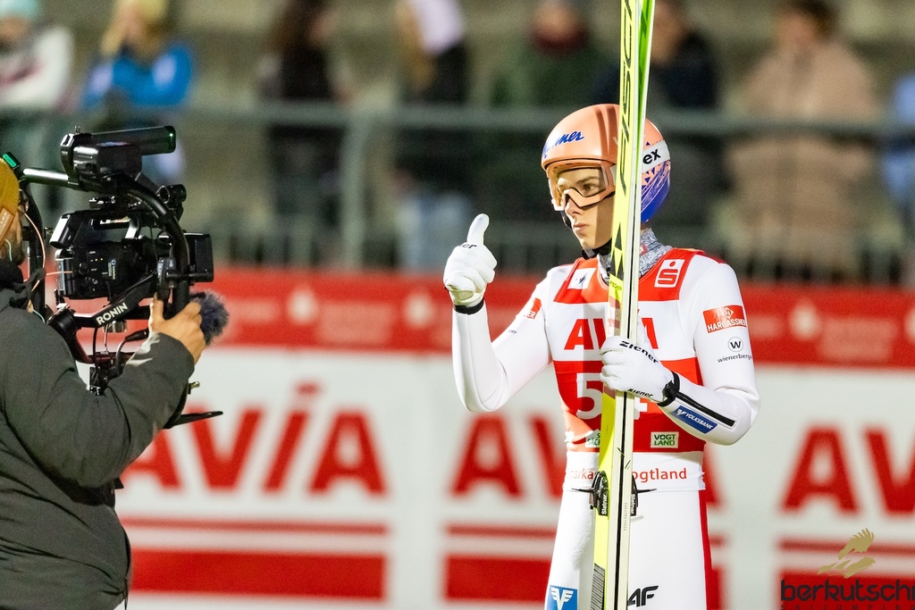 23.10.2026, Vogtland Arena, Klingenthal, GER, FIS Weltcup Ski Sprung, Sommer Grand Prix, Klingenthal, Herren, Einzelbewerb, Qualifikation, im Bild Maximilian Ortner (AUT) // Maximilian Ortner (AUT) during the qualification for the men individual competition of Ski Jumping Summer Grand Prix of the FIS Ski Jumping World Cup in Klingenthal, Germany on 2026/10/23. EXPA Pictures © 2026, PhotoCredit: EXPA/ Tadeusz Mieczynski