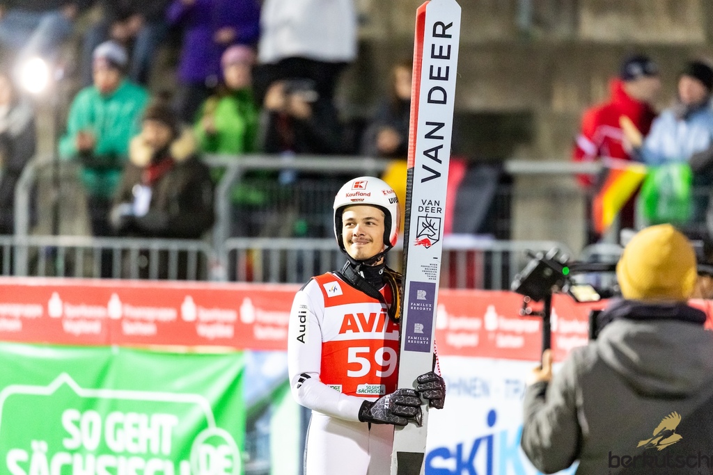23.10.2026, Vogtland Arena, Klingenthal, GER, FIS Weltcup Ski Sprung, Sommer Grand Prix, Klingenthal, Herren, Einzelbewerb, Qualifikation, im Bild Philipp Raimund (GER) // Philipp Raimund (GER) during the qualification for the men individual competition of Ski Jumping Summer Grand Prix of the FIS Ski Jumping World Cup in Klingenthal, Germany on 2026/10/23. EXPA Pictures © 2026, PhotoCredit: EXPA/ Tadeusz Mieczynski