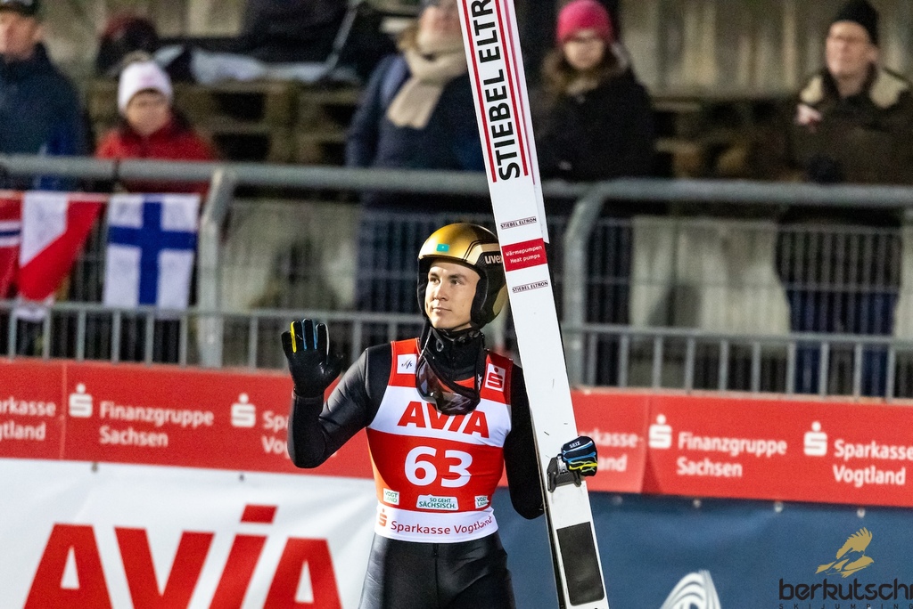 23.10.2026, Vogtland Arena, Klingenthal, GER, FIS Weltcup Ski Sprung, Sommer Grand Prix, Klingenthal, Herren, Einzelbewerb, Qualifikation, im Bild Danil Vassilyev (KAZ) // Danil Vassilyev (KAZ) during the qualification for the men individual competition of Ski Jumping Summer Grand Prix of the FIS Ski Jumping World Cup in Klingenthal, Germany on 2026/10/23. EXPA Pictures © 2026, PhotoCredit: EXPA/ Tadeusz Mieczynski