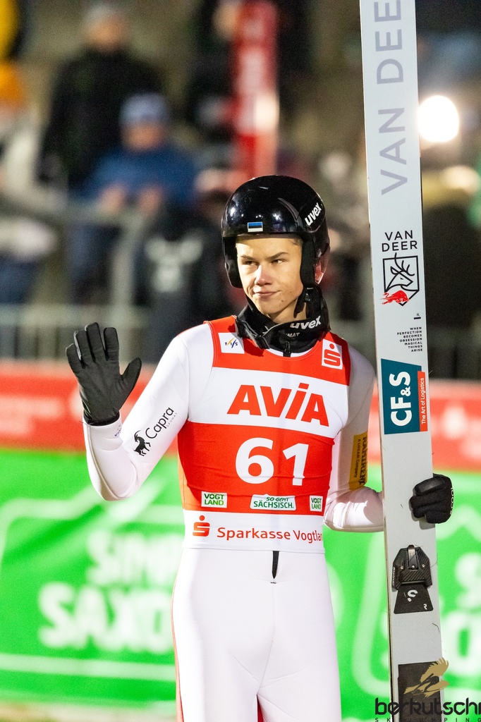 23.10.2026, Vogtland Arena, Klingenthal, GER, FIS Weltcup Ski Sprung, Sommer Grand Prix, Klingenthal, Herren, Einzelbewerb, Qualifikation, im Bild Kaimar Vagul (EST) // Kaimar Vagul (EST) during the qualification for the men individual competition of Ski Jumping Summer Grand Prix of the FIS Ski Jumping World Cup in Klingenthal, Germany on 2026/10/23. EXPA Pictures © 2026, PhotoCredit: EXPA/ Tadeusz Mieczynski