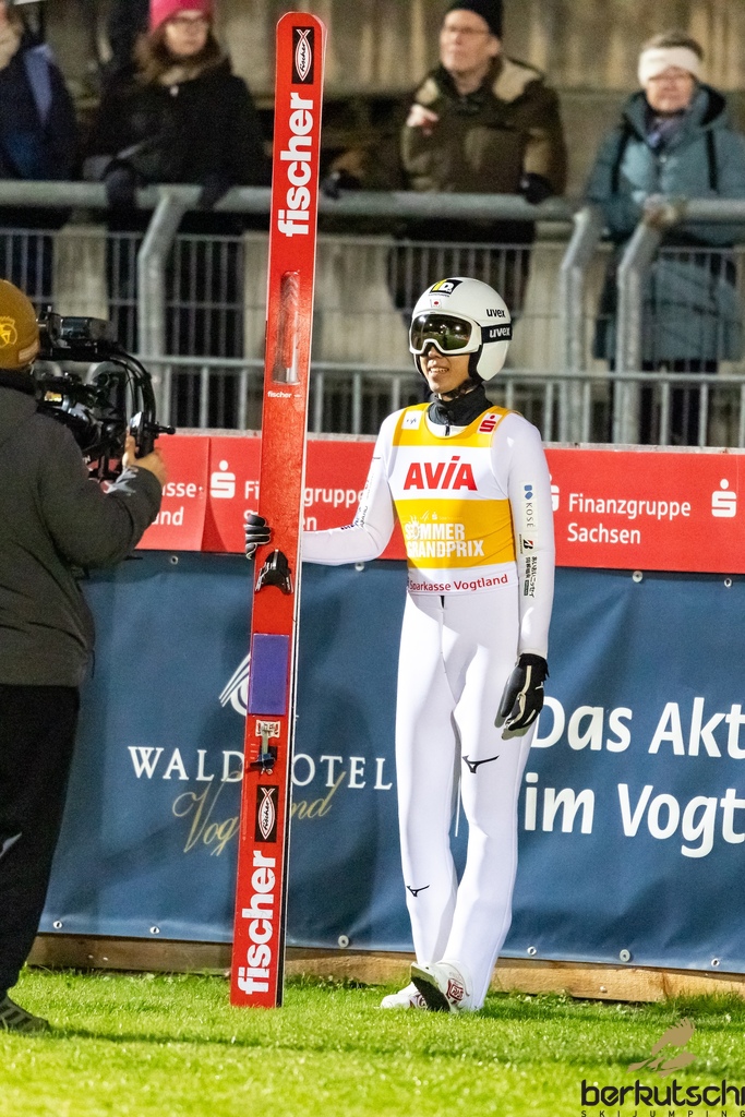23.10.2026, Vogtland Arena, Klingenthal, GER, FIS Weltcup Ski Sprung, Sommer Grand Prix, Klingenthal, Herren, Einzelbewerb, Qualifikation, im Bild Naoki Nakamura (JPN) // Naoki Nakamura (JPN) during the qualification for the men individual competition of Ski Jumping Summer Grand Prix of the FIS Ski Jumping World Cup in Klingenthal, Germany on 2026/10/23. EXPA Pictures © 2026, PhotoCredit: EXPA/ Tadeusz Mieczynski