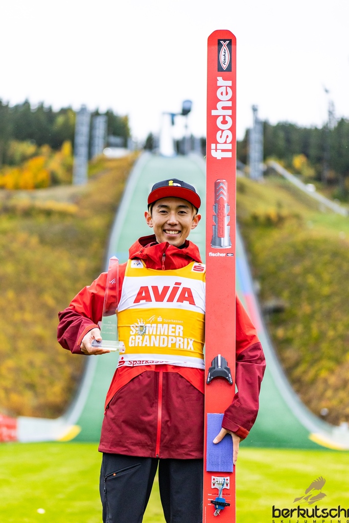 24.10.2026, Vogtland Arena, Klingenthal, GER, FIS Weltcup Ski Sprung, Sommer Grand Prix, Klingenthal, Herren, Einzelbewerb, im Bild Naoki Nakamura (JPN) // Naoki Nakamura (JPN) during the men individual competition of Ski Jumping Summer Grand Prix of the FIS Ski Jumping World Cup in Klingenthal, Germany on 2026/10/24. EXPA Pictures © 2026, PhotoCredit: EXPA/ Tadeusz Mieczynski