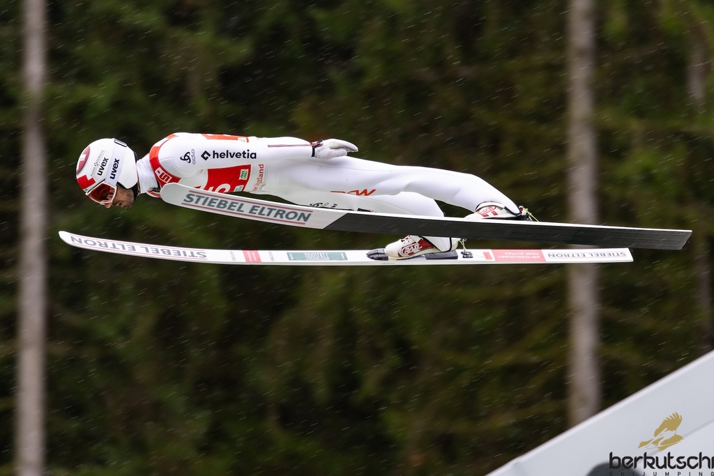 24.10.2026, Vogtland Arena, Klingenthal, GER, FIS Weltcup Ski Sprung, Sommer Grand Prix, Klingenthal, Herren, Einzelbewerb, im Bild Killian Peier (SUI) // Killian Peier (SUI) during the men individual competition of Ski Jumping Summer Grand Prix of the FIS Ski Jumping World Cup in Klingenthal, Germany on 2026/10/24. EXPA Pictures © 2026, PhotoCredit: EXPA/ Tadeusz Mieczynski
