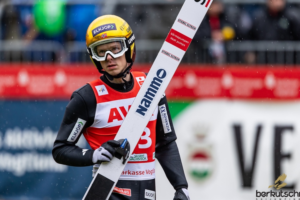 24.10.2026, Vogtland Arena, Klingenthal, GER, FIS Weltcup Ski Sprung, Sommer Grand Prix, Klingenthal, Herren, Einzelbewerb, im Bild Halvor Egner Granerud (NOR) // Halvor Egner Granerud (NOR) during the men individual competition of Ski Jumping Summer Grand Prix of the FIS Ski Jumping World Cup in Klingenthal, Germany on 2026/10/24. EXPA Pictures © 2026, PhotoCredit: EXPA/ Tadeusz Mieczynski