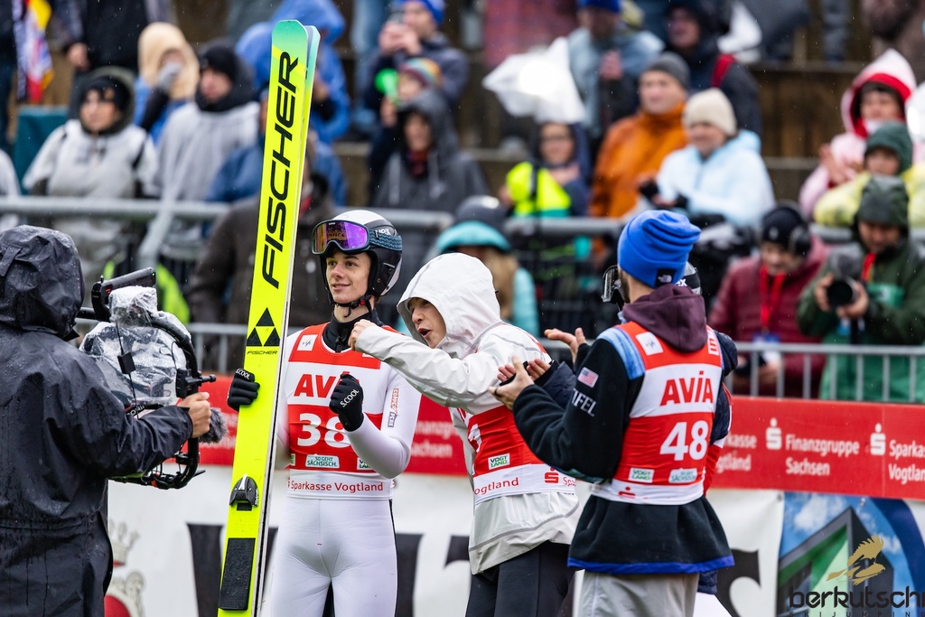 24.10.2026, Vogtland Arena, Klingenthal, GER, FIS Weltcup Ski Sprung, Sommer Grand Prix, Klingenthal, Herren, Einzelbewerb, im Bild Henry Loher (USA) // Henry Loher (USA) during the men individual competition of Ski Jumping Summer Grand Prix of the FIS Ski Jumping World Cup in Klingenthal, Germany on 2026/10/24. EXPA Pictures © 2026, PhotoCredit: EXPA/ Tadeusz Mieczynski