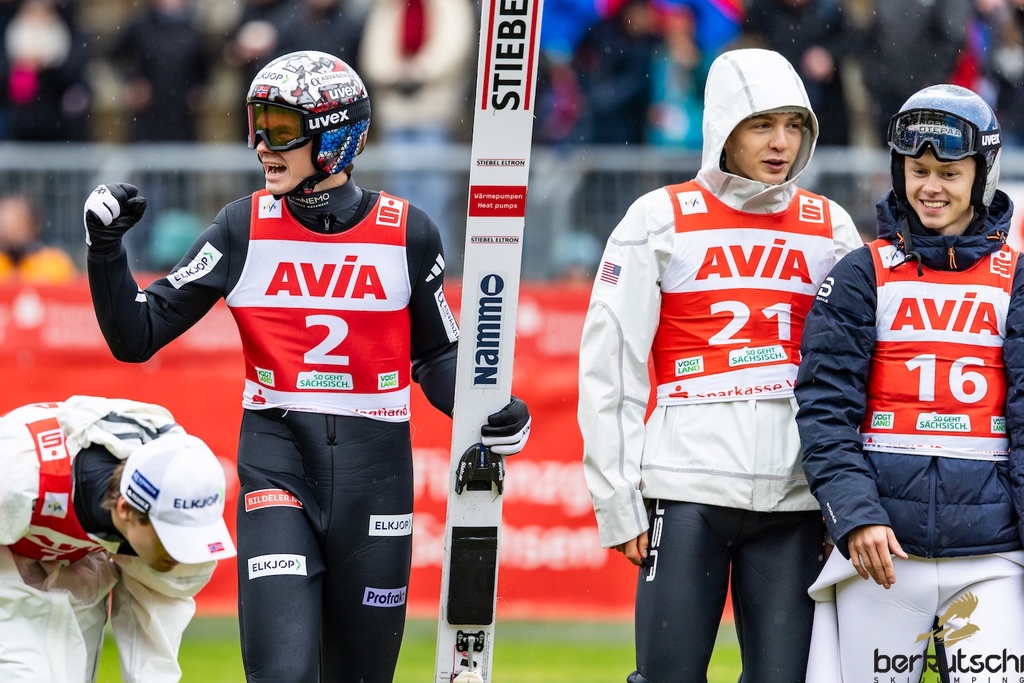 24.10.2026, Vogtland Arena, Klingenthal, GER, FIS Weltcup Ski Sprung, Sommer Grand Prix, Klingenthal, Herren, Einzelbewerb, im Bild Marius Lindvik (NOR) // Marius Lindvik (NOR) during the men individual competition of Ski Jumping Summer Grand Prix of the FIS Ski Jumping World Cup in Klingenthal, Germany on 2026/10/24. EXPA Pictures © 2026, PhotoCredit: EXPA/ Tadeusz Mieczynski