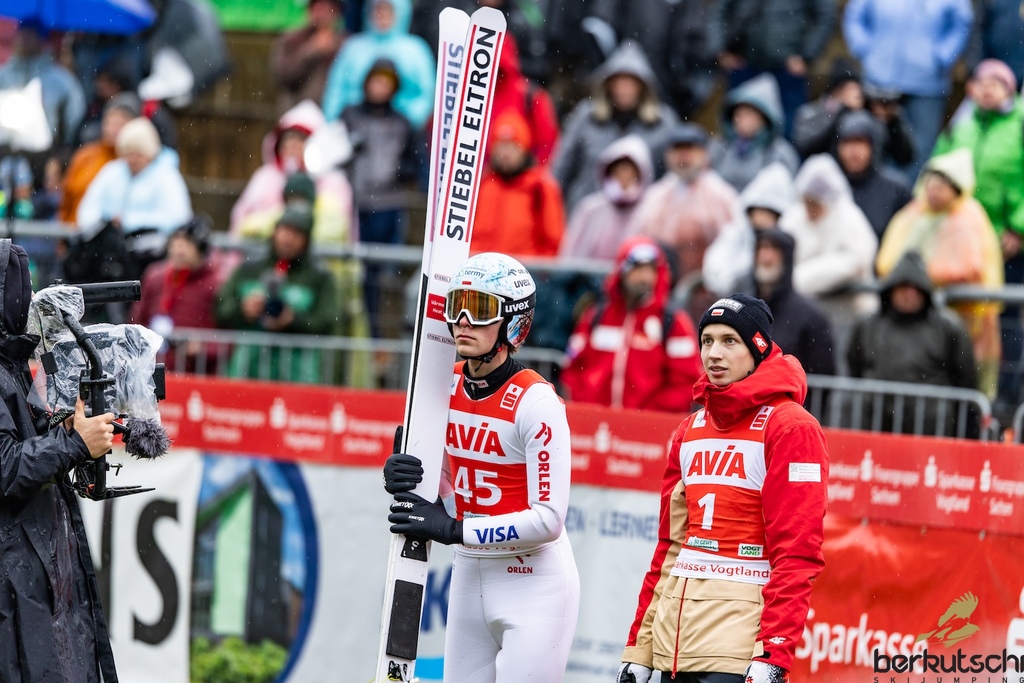 24.10.2026, Vogtland Arena, Klingenthal, GER, FIS Weltcup Ski Sprung, Sommer Grand Prix, Klingenthal, Herren, Einzelbewerb, im Bild Klemens Joniak (POL) // Klemens Joniak (POL) during the men individual competition of Ski Jumping Summer Grand Prix of the FIS Ski Jumping World Cup in Klingenthal, Germany on 2026/10/24. EXPA Pictures © 2026, PhotoCredit: EXPA/ Tadeusz Mieczynski