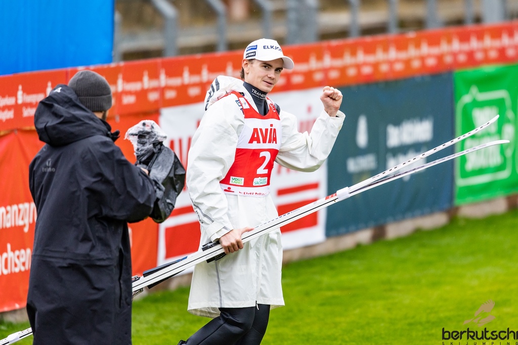 24.10.2026, Vogtland Arena, Klingenthal, GER, FIS Weltcup Ski Sprung, Sommer Grand Prix, Klingenthal, Herren, Einzelbewerb, im Bild Marius Lindvik (NOR) // Marius Lindvik (NOR) during the men individual competition of Ski Jumping Summer Grand Prix of the FIS Ski Jumping World Cup in Klingenthal, Germany on 2026/10/24. EXPA Pictures © 2026, PhotoCredit: EXPA/ Tadeusz Mieczynski