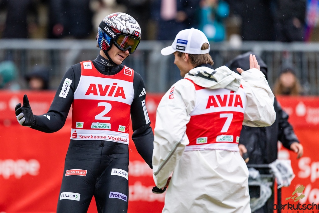 24.10.2026, Vogtland Arena, Klingenthal, GER, FIS Weltcup Ski Sprung, Sommer Grand Prix, Klingenthal, Herren, Einzelbewerb, im Bild Marius Lindvik (NOR) // Marius Lindvik (NOR) during the men individual competition of Ski Jumping Summer Grand Prix of the FIS Ski Jumping World Cup in Klingenthal, Germany on 2026/10/24. EXPA Pictures © 2026, PhotoCredit: EXPA/ Tadeusz Mieczynski