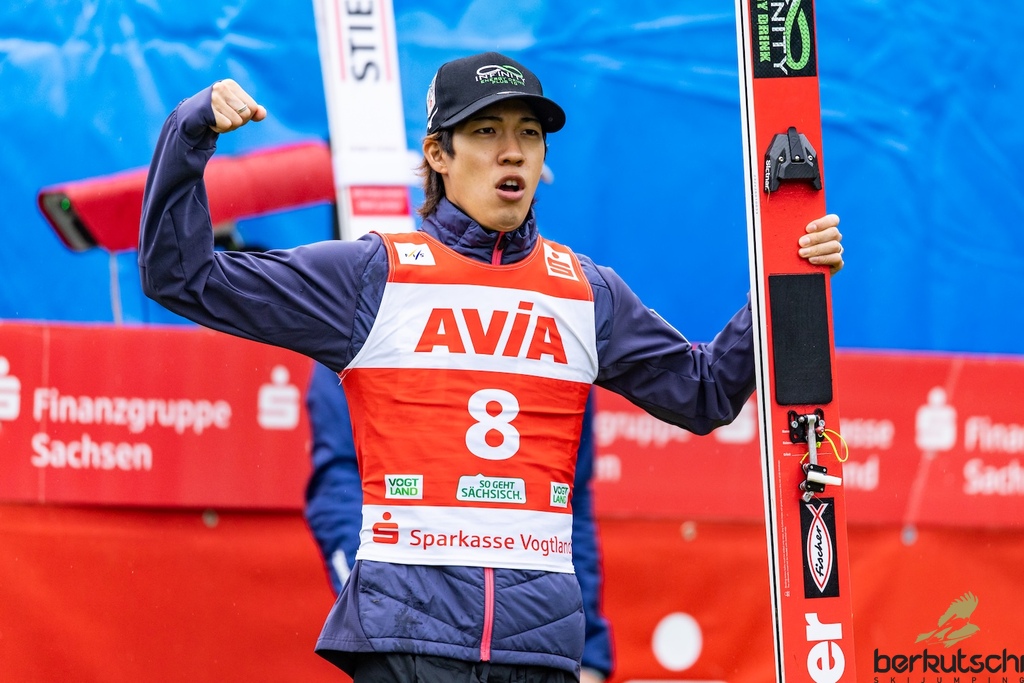 24.10.2026, Vogtland Arena, Klingenthal, GER, FIS Weltcup Ski Sprung, Sommer Grand Prix, Klingenthal, Herren, Einzelbewerb, im Bild Ren Nikaido (JPN) // Ren Nikaido (JPN) during the men individual competition of Ski Jumping Summer Grand Prix of the FIS Ski Jumping World Cup in Klingenthal, Germany on 2026/10/24. EXPA Pictures © 2026, PhotoCredit: EXPA/ Tadeusz Mieczynski
