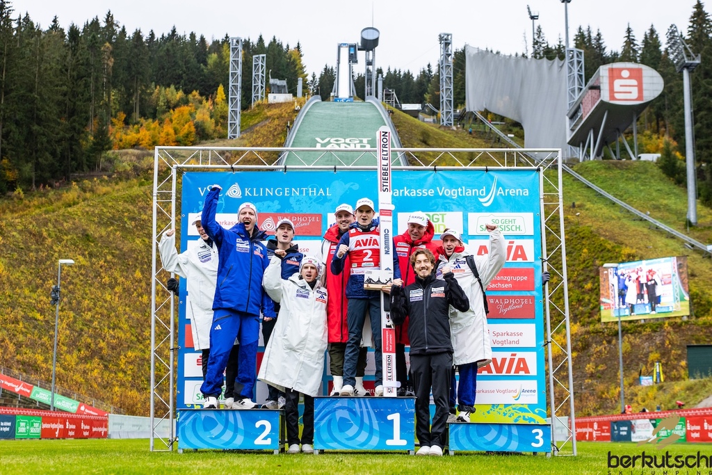 24.10.2026, Vogtland Arena, Klingenthal, GER, FIS Weltcup Ski Sprung, Sommer Grand Prix, Klingenthal, Herren, Einzelbewerb, im Bild Marius Lindvik (NOR) // Marius Lindvik (NOR) during the men individual competition of Ski Jumping Summer Grand Prix of the FIS Ski Jumping World Cup in Klingenthal, Germany on 2026/10/24. EXPA Pictures © 2026, PhotoCredit: EXPA/ Tadeusz Mieczynski