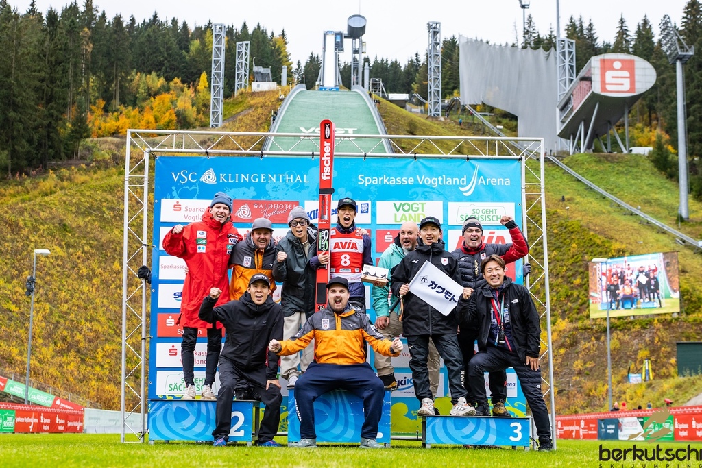 24.10.2026, Vogtland Arena, Klingenthal, GER, FIS Weltcup Ski Sprung, Sommer Grand Prix, Klingenthal, Herren, Einzelbewerb, im Bild Ren Nikaido (JPN) // Ren Nikaido (JPN) during the men individual competition of Ski Jumping Summer Grand Prix of the FIS Ski Jumping World Cup in Klingenthal, Germany on 2026/10/24. EXPA Pictures © 2026, PhotoCredit: EXPA/ Tadeusz Mieczynski