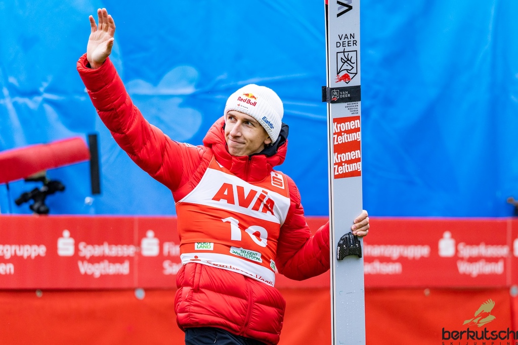 24.10.2026, Vogtland Arena, Klingenthal, GER, FIS Weltcup Ski Sprung, Sommer Grand Prix, Klingenthal, Herren, Einzelbewerb, im Bild Daniel Tschofenig (AUT) // Daniel Tschofenig (AUT) during the men individual competition of Ski Jumping Summer Grand Prix of the FIS Ski Jumping World Cup in Klingenthal, Germany on 2026/10/24. EXPA Pictures © 2026, PhotoCredit: EXPA/ Tadeusz Mieczynski