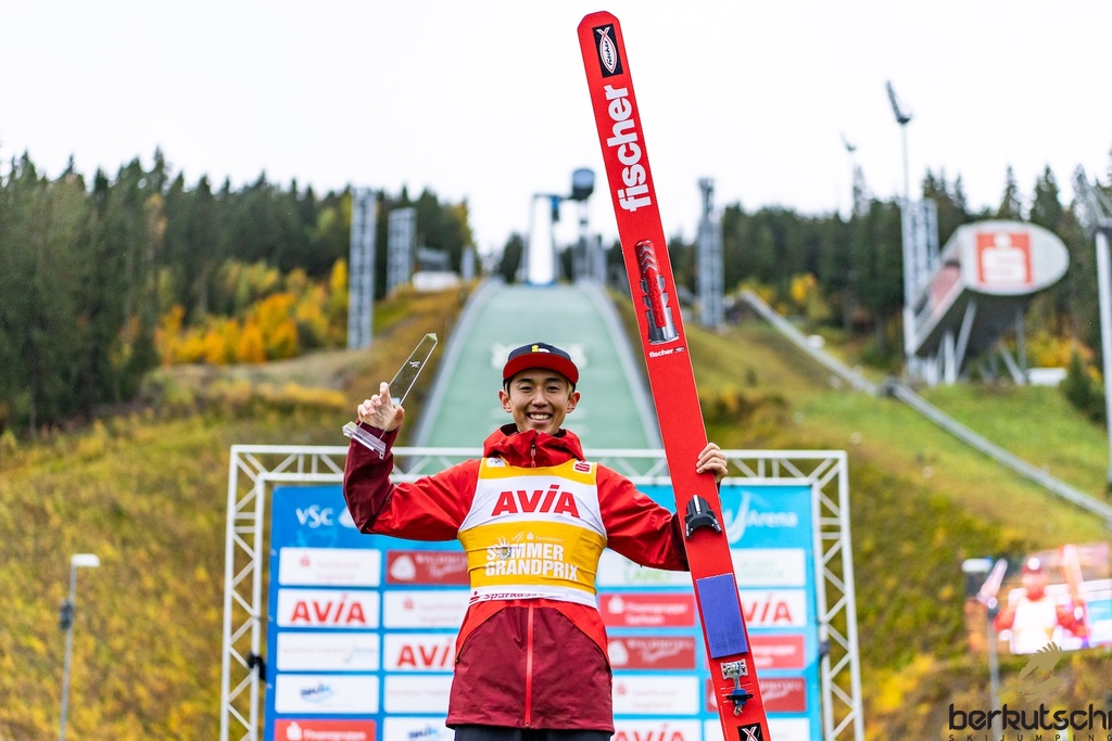 24.10.2026, Vogtland Arena, Klingenthal, GER, FIS Weltcup Ski Sprung, Sommer Grand Prix, Klingenthal, Herren, Einzelbewerb, im Bild Naoki Nakamura (JPN) // Naoki Nakamura (JPN) during the men individual competition of Ski Jumping Summer Grand Prix of the FIS Ski Jumping World Cup in Klingenthal, Germany on 2026/10/24. EXPA Pictures © 2026, PhotoCredit: EXPA/ Tadeusz Mieczynski