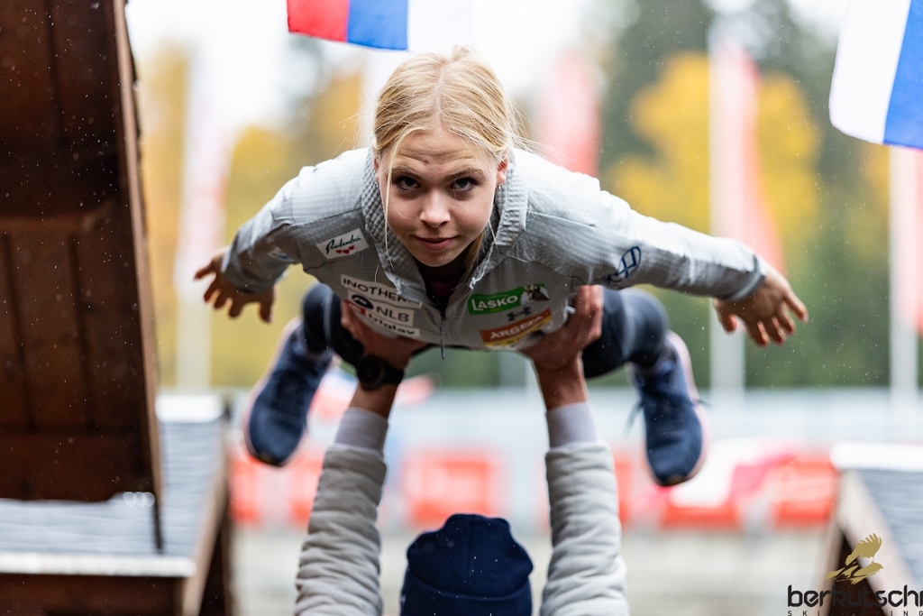 24.10.2026, Vogtland Arena, Klingenthal, GER, FIS Weltcup Ski Sprung, Sommer Grand Prix, Klingenthal, Damen, Einzelbewerb, im Bild Taja Bodlaj (SLO) // Taja Bodlaj (SLO) during the women individual competition of Ski Jumping Summer Grand Prix of the FIS Ski Jumping World Cup in Klingenthal, Germany on 2026/10/24. EXPA Pictures © 2026, PhotoCredit: EXPA/ Tadeusz Mieczynski