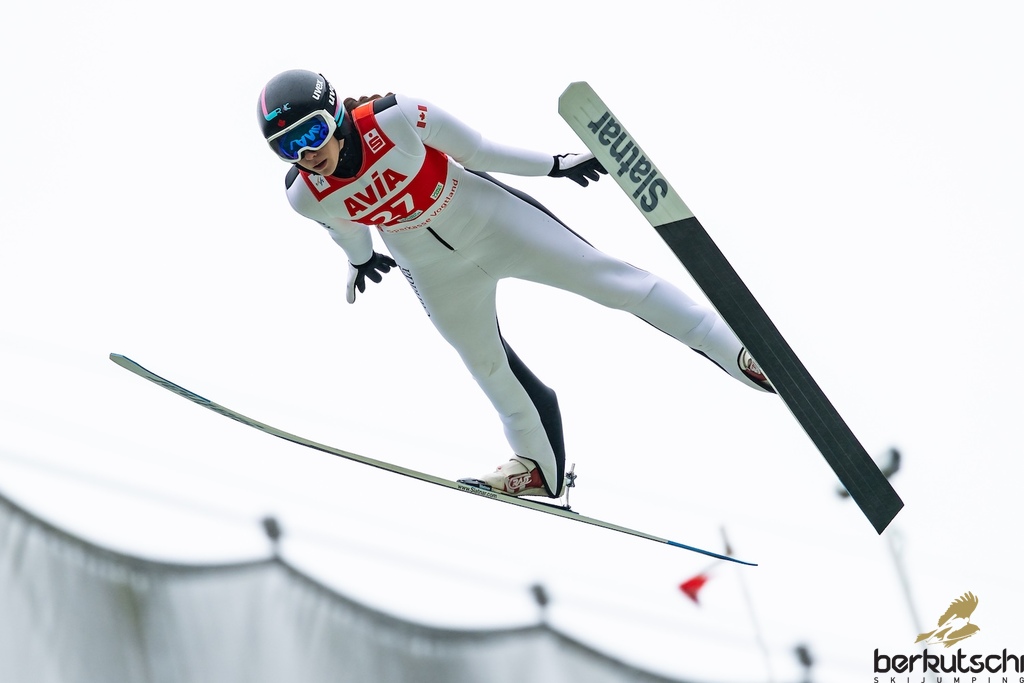 24.10.2026, Vogtland Arena, Klingenthal, GER, FIS Weltcup Ski Sprung, Sommer Grand Prix, Klingenthal, Damen, Einzelbewerb, im Bild Nicole Maurer (CAN) // Nicole Maurer (CAN) during the women individual competition of Ski Jumping Summer Grand Prix of the FIS Ski Jumping World Cup in Klingenthal, Germany on 2026/10/24. EXPA Pictures © 2026, PhotoCredit: EXPA/ Tadeusz Mieczynski