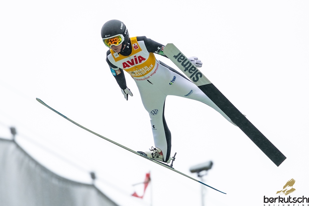 24.10.2026, Vogtland Arena, Klingenthal, GER, FIS Weltcup Ski Sprung, Sommer Grand Prix, Klingenthal, Damen, Einzelbewerb, im Bild Ema Klinec (SLO) // Ema Klinec (SLO) during the women individual competition of Ski Jumping Summer Grand Prix of the FIS Ski Jumping World Cup in Klingenthal, Germany on 2026/10/24. EXPA Pictures © 2026, PhotoCredit: EXPA/ Tadeusz Mieczynski