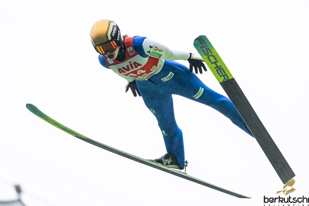 24.10.2026, Vogtland Arena, Klingenthal, GER, FIS Weltcup Ski Sprung, Sommer Grand Prix, Klingenthal, Damen, Einzelbewerb, im Bild Nika Vodan (SLO) // Nika Vodan (SLO) during the women individual competition of Ski Jumping Summer Grand Prix of the FIS Ski Jumping World Cup in Klingenthal, Germany on 2026/10/24. EXPA Pictures © 2026, PhotoCredit: EXPA/ Tadeusz Mieczynski