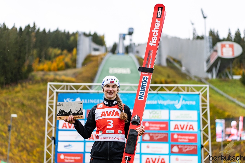 24.10.2026, Vogtland Arena, Klingenthal, GER, FIS Weltcup Ski Sprung, Sommer Grand Prix, Klingenthal, Damen, Einzelbewerb, im Bild Ingvild Synnoeve Midtskogen (NOR) // Ingvild Synnoeve Midtskogen (NOR) during the women individual competition of Ski Jumping Summer Grand Prix of the FIS Ski Jumping World Cup in Klingenthal, Germany on 2026/10/24. EXPA Pictures © 2026, PhotoCredit: EXPA/ Tadeusz Mieczynski