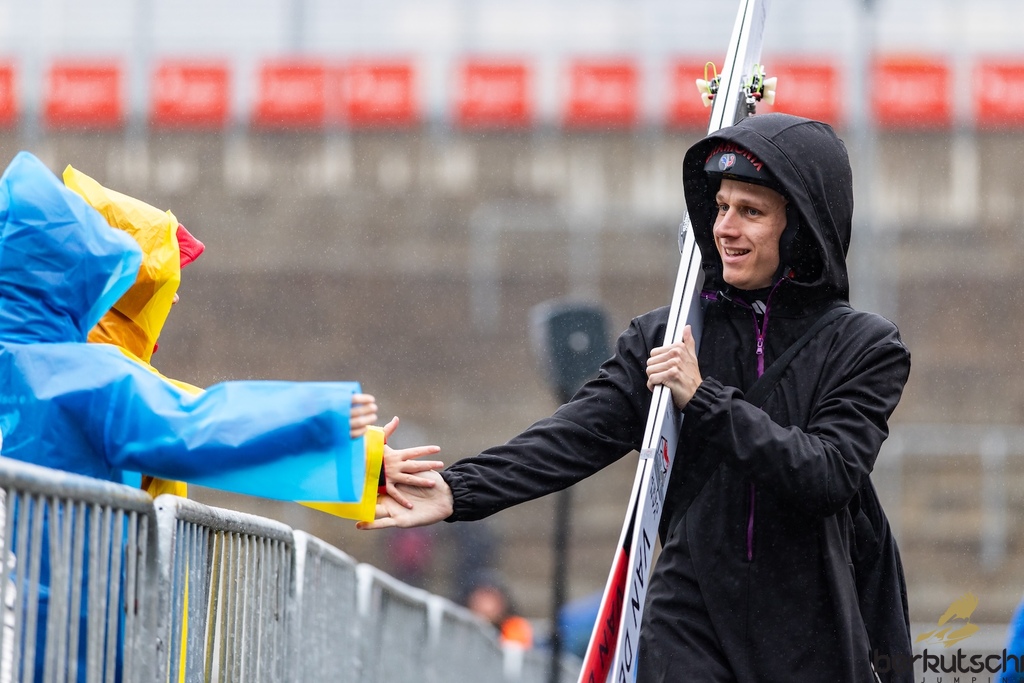 25.10.2026, Vogtland Arena, Klingenthal, GER, FIS Weltcup Ski Sprung, Sommer Grand Prix, Klingenthal, Herren, Teambewerb, im Bild Ari Repellin (FRA) // Ari Repellin (FRA) during the team competition of Ski Jumping Summer Grand Prix of the FIS Ski Jumping World Cup in Klingenthal, Germany on 2026/10/25. EXPA Pictures © 2026, PhotoCredit: EXPA/ Tadeusz Mieczynski