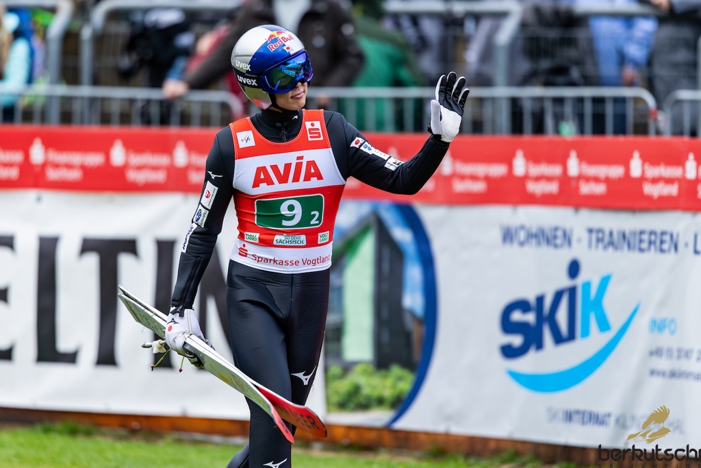 25.10.2026, Vogtland Arena, Klingenthal, GER, FIS Weltcup Ski Sprung, Sommer Grand Prix, Klingenthal, Herren, Teambewerb, im Bild Ryoyu Kobayashi (JPN) // Ryoyu Kobayashi (JPN) during the team competition of Ski Jumping Summer Grand Prix of the FIS Ski Jumping World Cup in Klingenthal, Germany on 2026/10/25. EXPA Pictures © 2026, PhotoCredit: EXPA/ Tadeusz Mieczynski