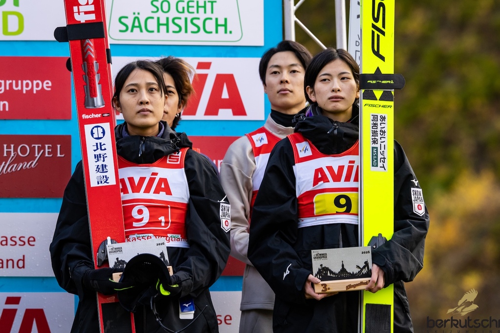 25.10.2026, Vogtland Arena, Klingenthal, GER, FIS Weltcup Ski Sprung, Sommer Grand Prix, Klingenthal, Herren, Teambewerb, im Bild Team Japan // Team Japan during the team competition of Ski Jumping Summer Grand Prix of the FIS Ski Jumping World Cup in Klingenthal, Germany on 2026/10/25. EXPA Pictures © 2026, PhotoCredit: EXPA/ Tadeusz Mieczynski