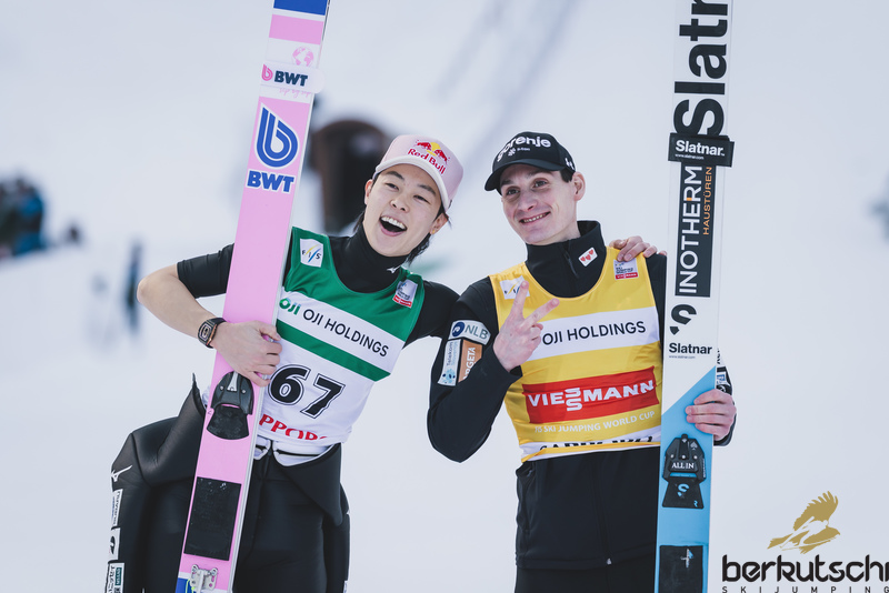 W杯男子札幌第2戦 - プレウツ連勝 小林陵侑2位