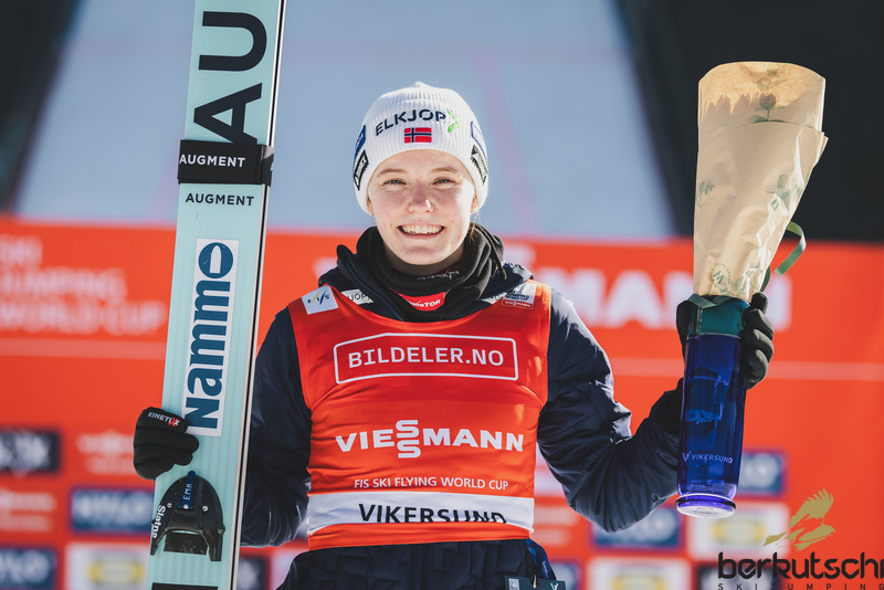 Eirin Maria Kvandal gewinnt am Samstag in Vikersund - 