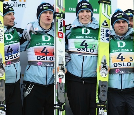 Robert Kranjec, Peter Prevc, Jurij Tepes, Jernej Damjan