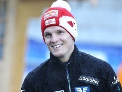 Thomas Morgenstern bei der Tournee am Start