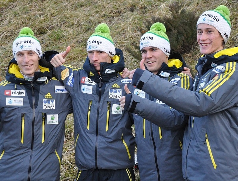 Jurij Tepes, Robert Kranjec, Jernej Damjan, Peter Prevc