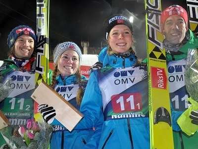 男女混合団体戦の勝者は地元ノルウェー！