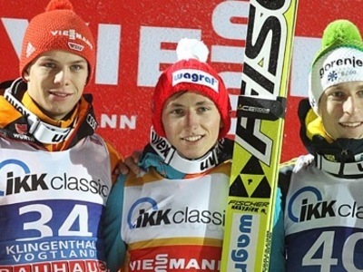 荒れたＷ杯初戦　クリストフ・ビーグン（ポーランド）優勝