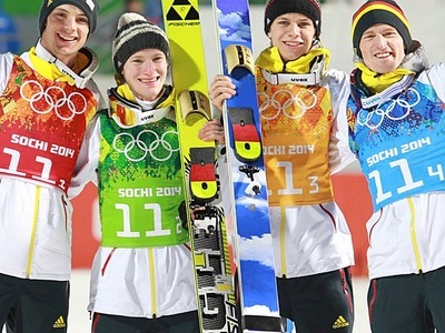 ソチ五輪LH団体戦、ドイツがオーストリアから王座を奪った