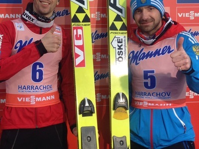 スキーフライング世界選手権ハラコフ大会、ヴァシリエフとバルダルが同点で予選1位