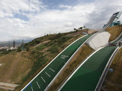 Отличный трамплин построен в Алматы