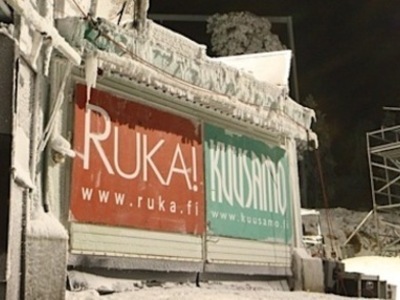 Schanze in Kuusamo sprungbereit