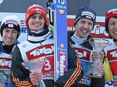 ジャンプ週間インスブルック戦 R.フライターク優勝、葛西・アマン同点3位