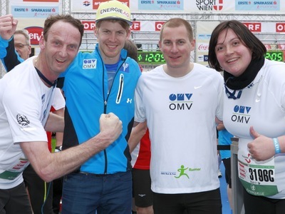 Skispringer beim Vienna City Marathon