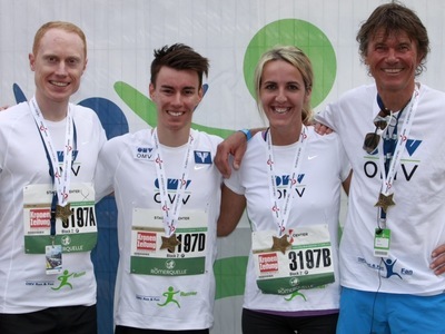 Skispringer beim Vienna City Marathon