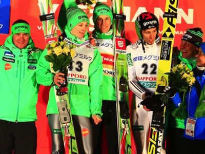 W杯札幌大会第1戦 スロベニアが表彰台独占